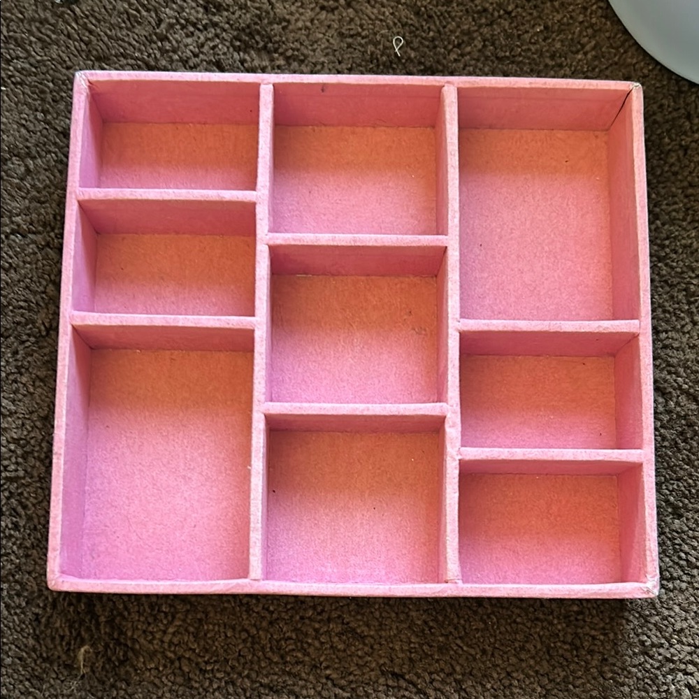 Pink Multi-Compartment Organizer